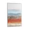Multi Colored Contemporary Abstract Canvas Wall Art, 47" x 32"